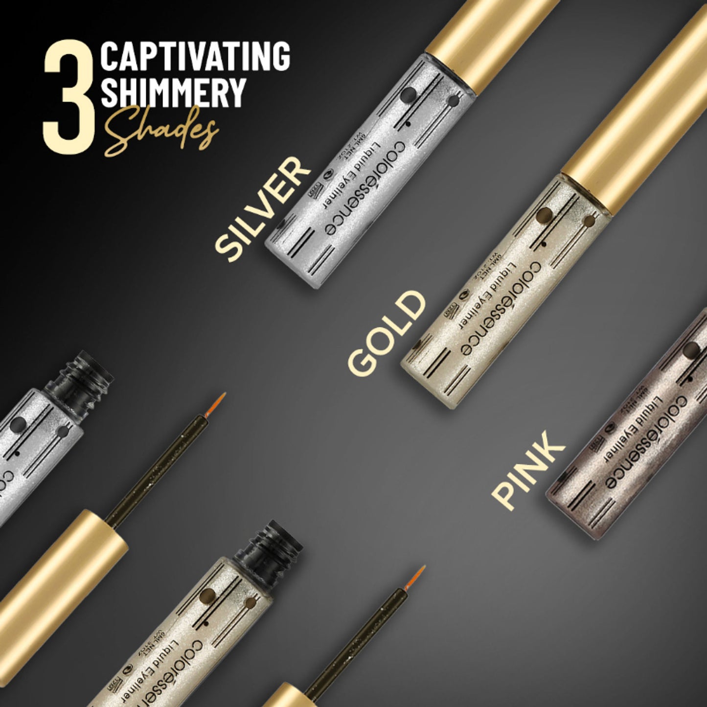 Coloressence Shimmer Gel Eye Liner - Silver