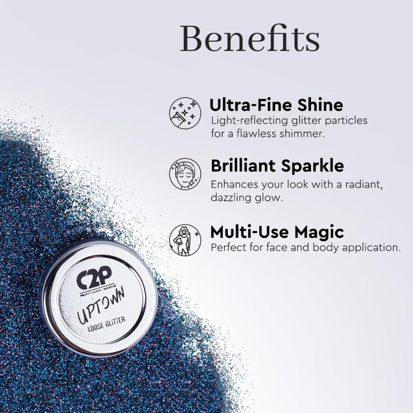 C2P Pro Sparkle Duo Glitter And Glue Kit - Remix