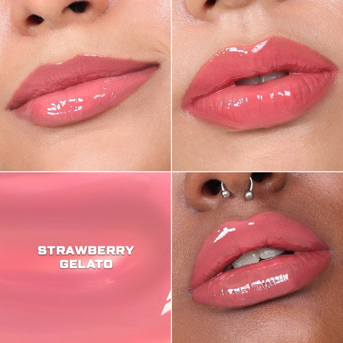 KIRO Ceramide Drip Tinted Lip Glaze - Strawberry Gelato