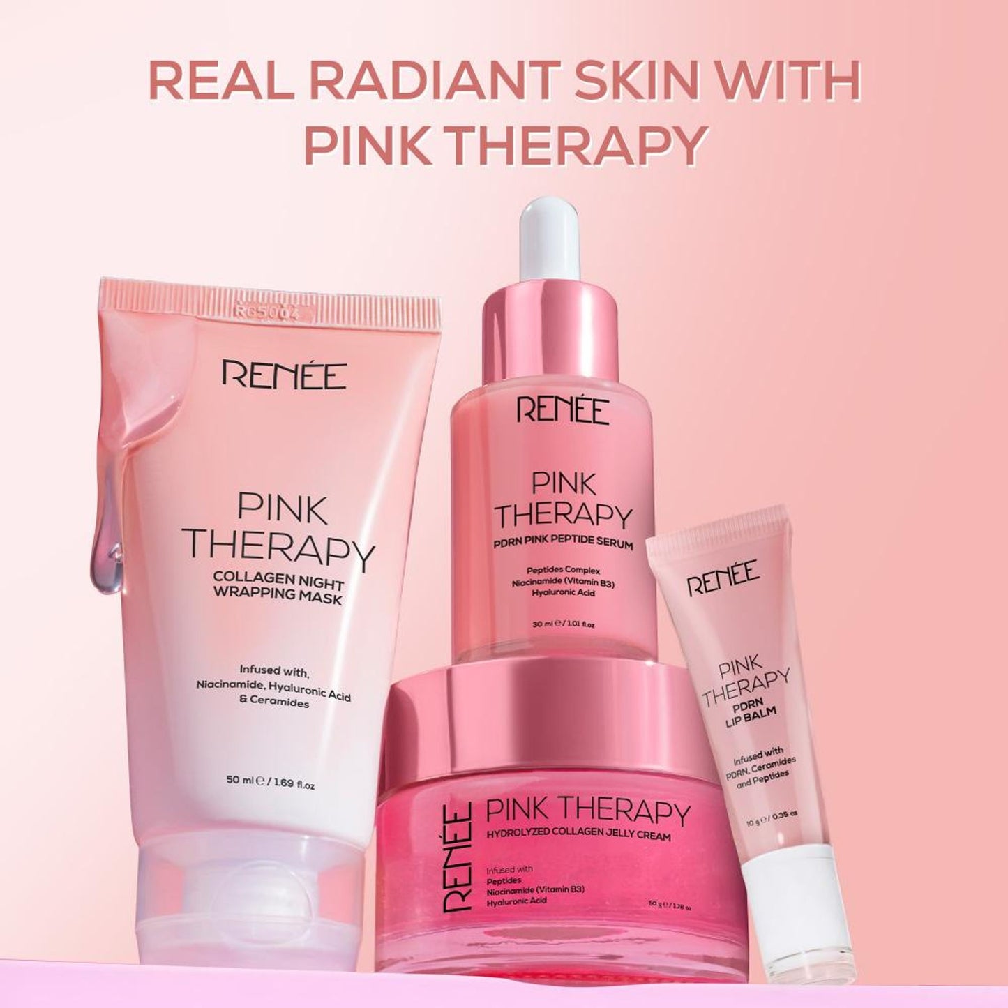 Renee Cosmetics Pink Therapy PDRN Moisturizing Lip Balm