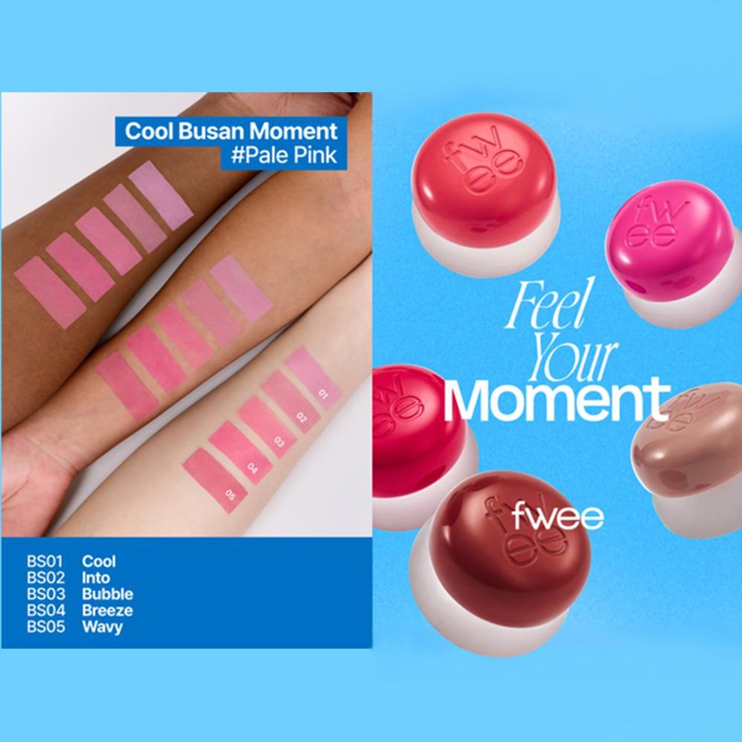 fwee Lip&Cheek Blurry Pudding Pot - Viral Korean Airbrushed Lip & Cheek Tint - Breeze