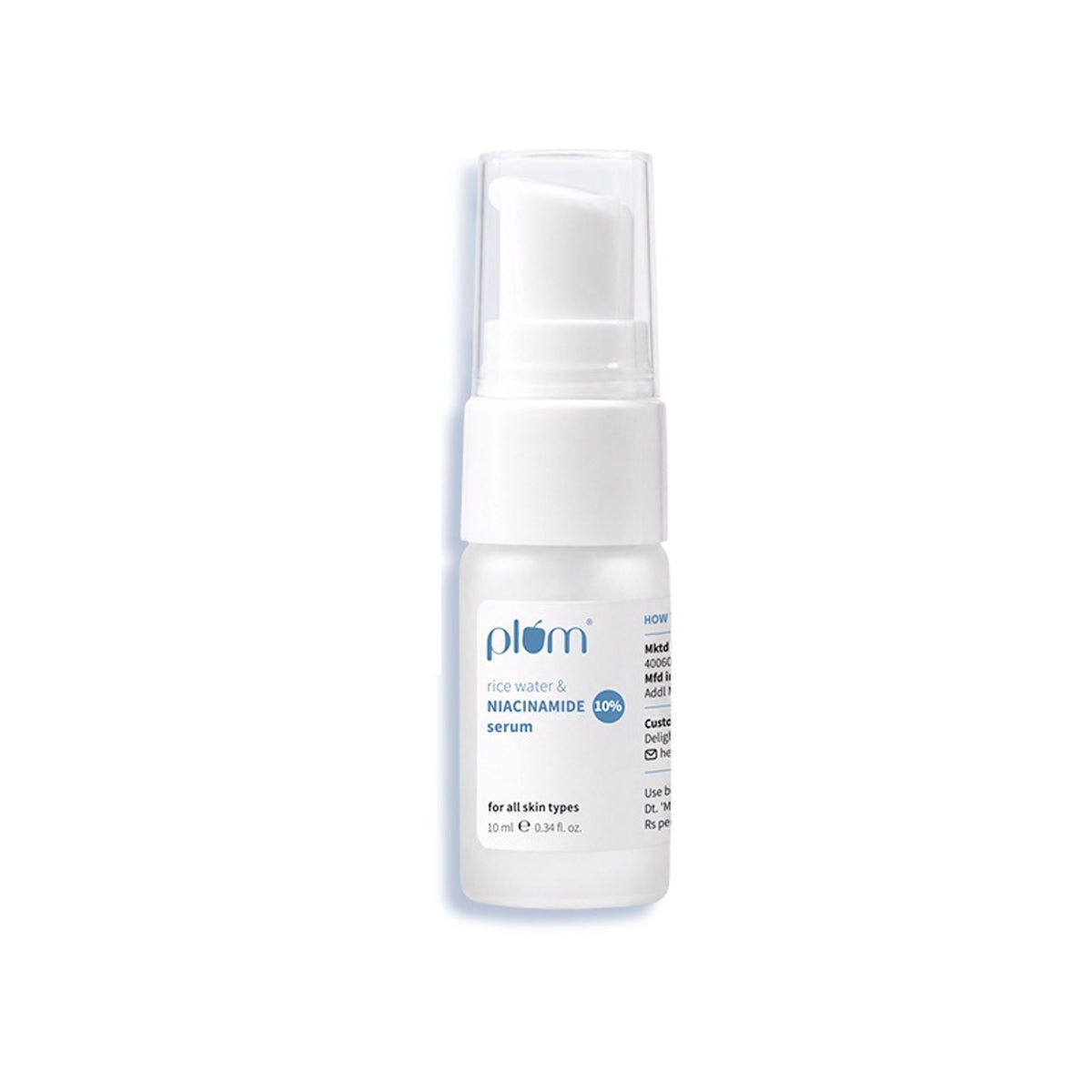 Plum 10% Niacinamide Brightening Face Serum with Rice Water & Ferment - Fades Blemishes & Acne Marks
