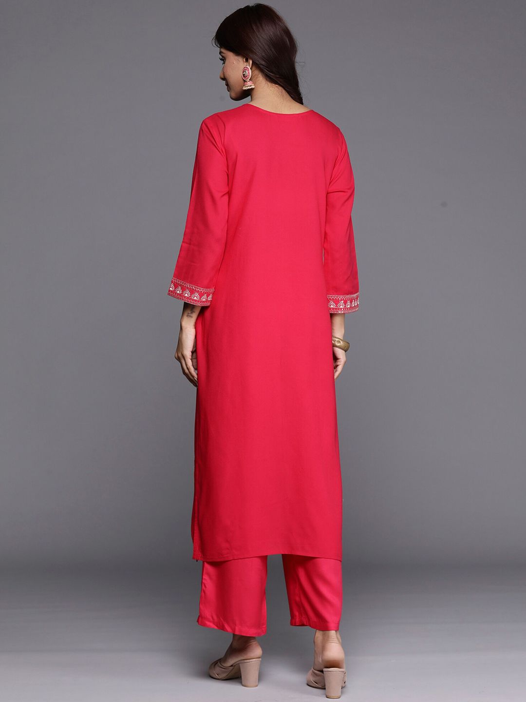 Dhiyona IE Pack of 2 Ethnic Motifs Embroidered Kurta