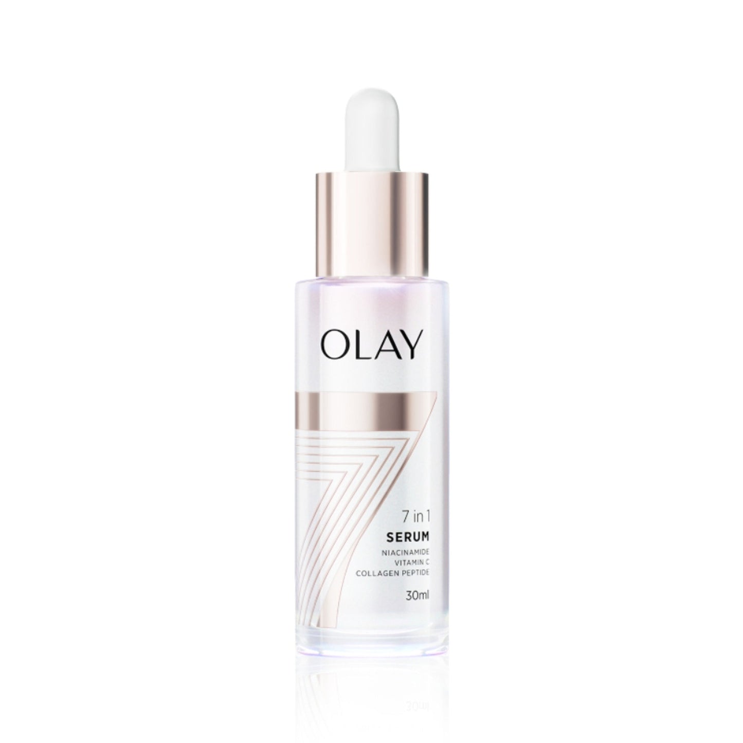 Olay 7in1 Serum with Niacinamide, Vitamin C, Collagen Peptides, Fights 7 Skin Issues