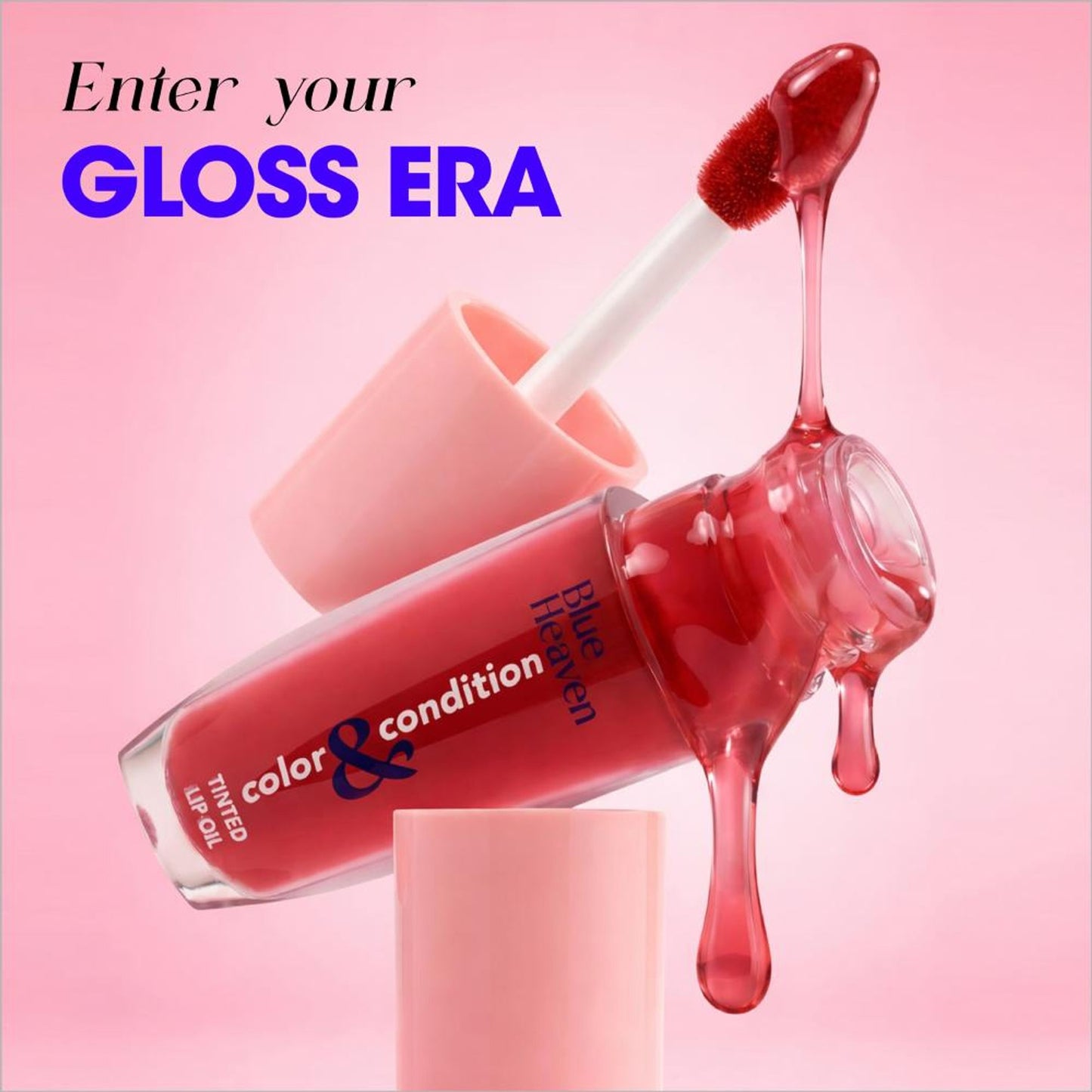 Blue Heaven Color & Condition Tinted Lip Oil - Cranberry Red