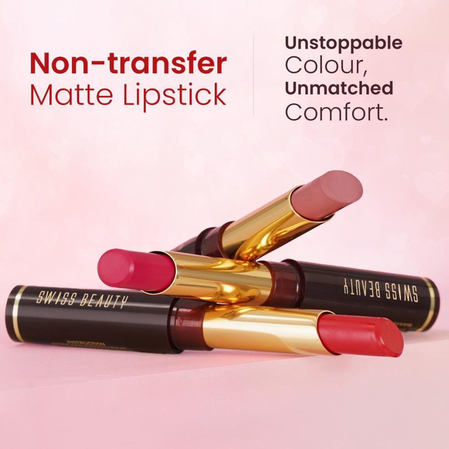 Swiss Beauty Non-Transfer Matte Lipstick - 27 Berrylicious