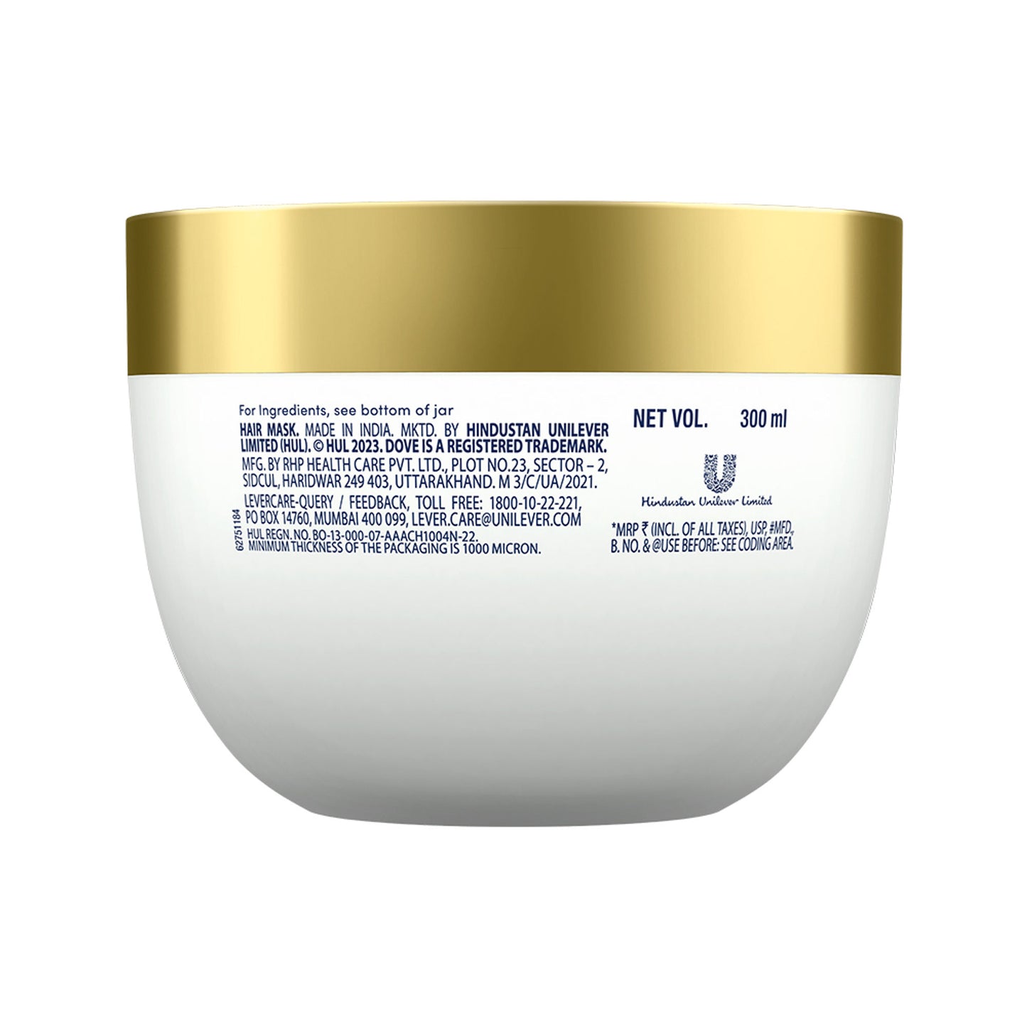 Dove 10 In 1 Deep Repair Treatment Hair Mask For Dry & Frizzy Hair