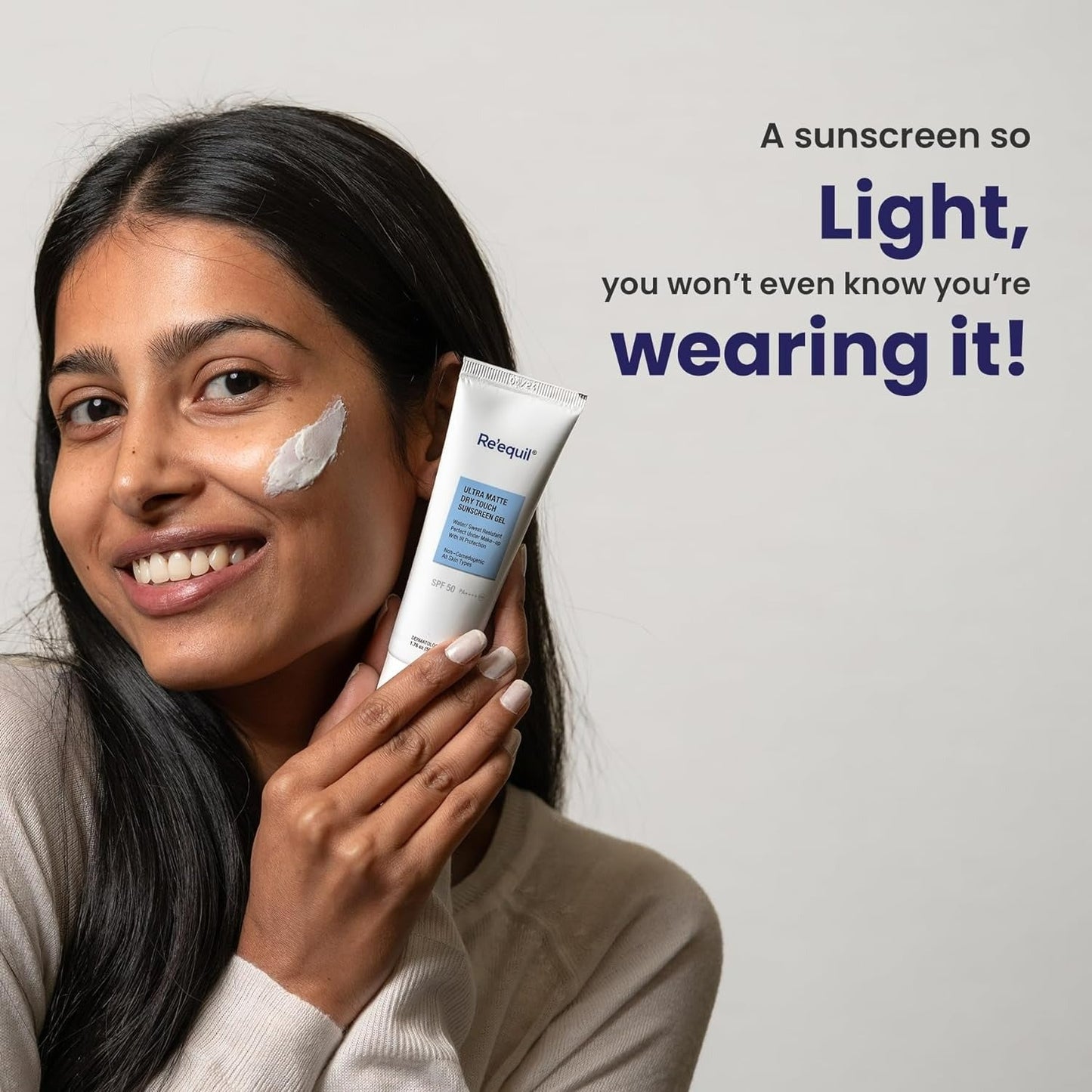 Re'equil Ultra Matte Dry Touch Sunscreen Gel SPF 50 PA++++ - Indyancart