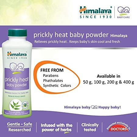 Himalaya Herbals - Prickly Heat Baby Powder - Indyancart