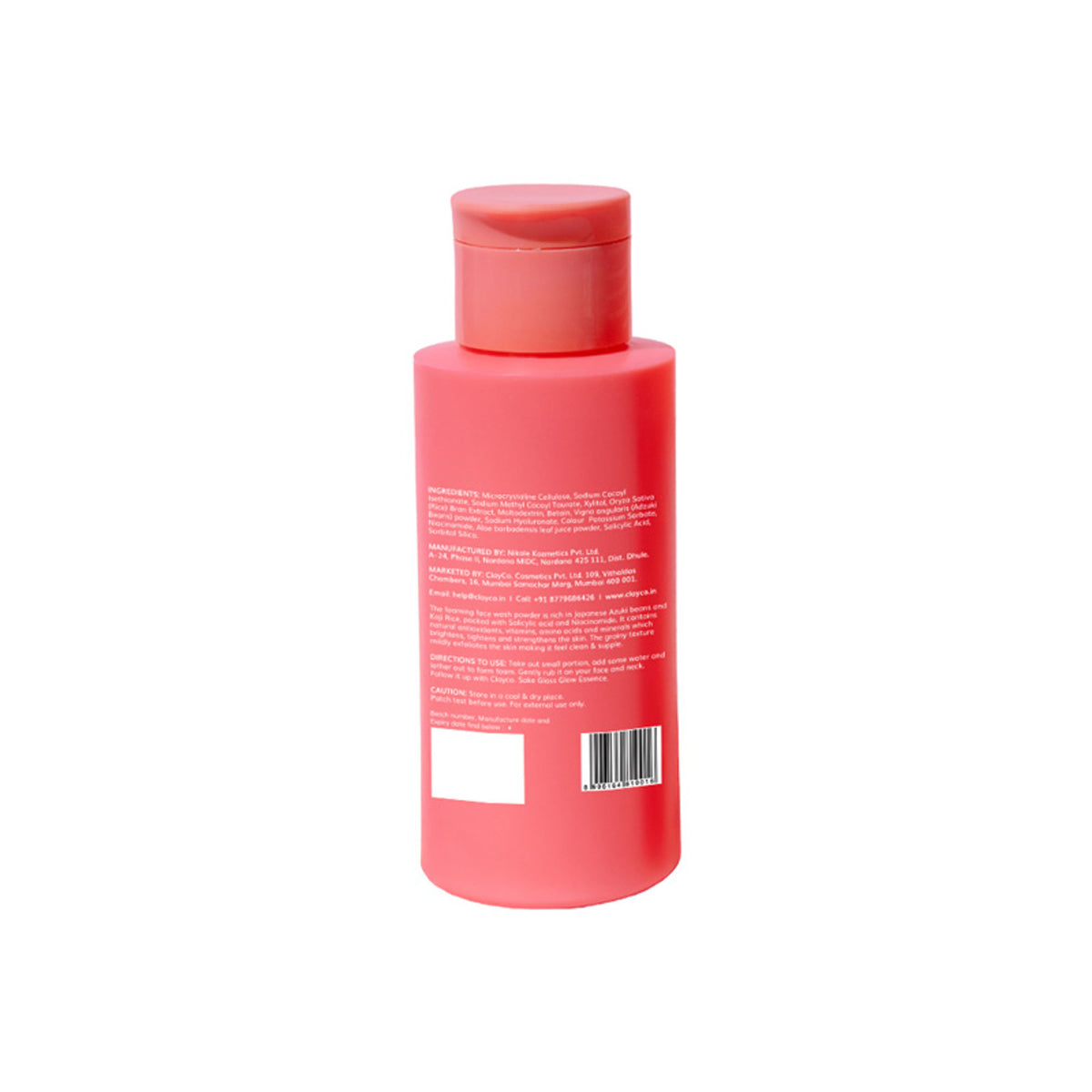 Clayco Face Wash Powder With Azuki Beans, Koji Rice, Salicylic Acid & Niacinamide - Brighter Skin