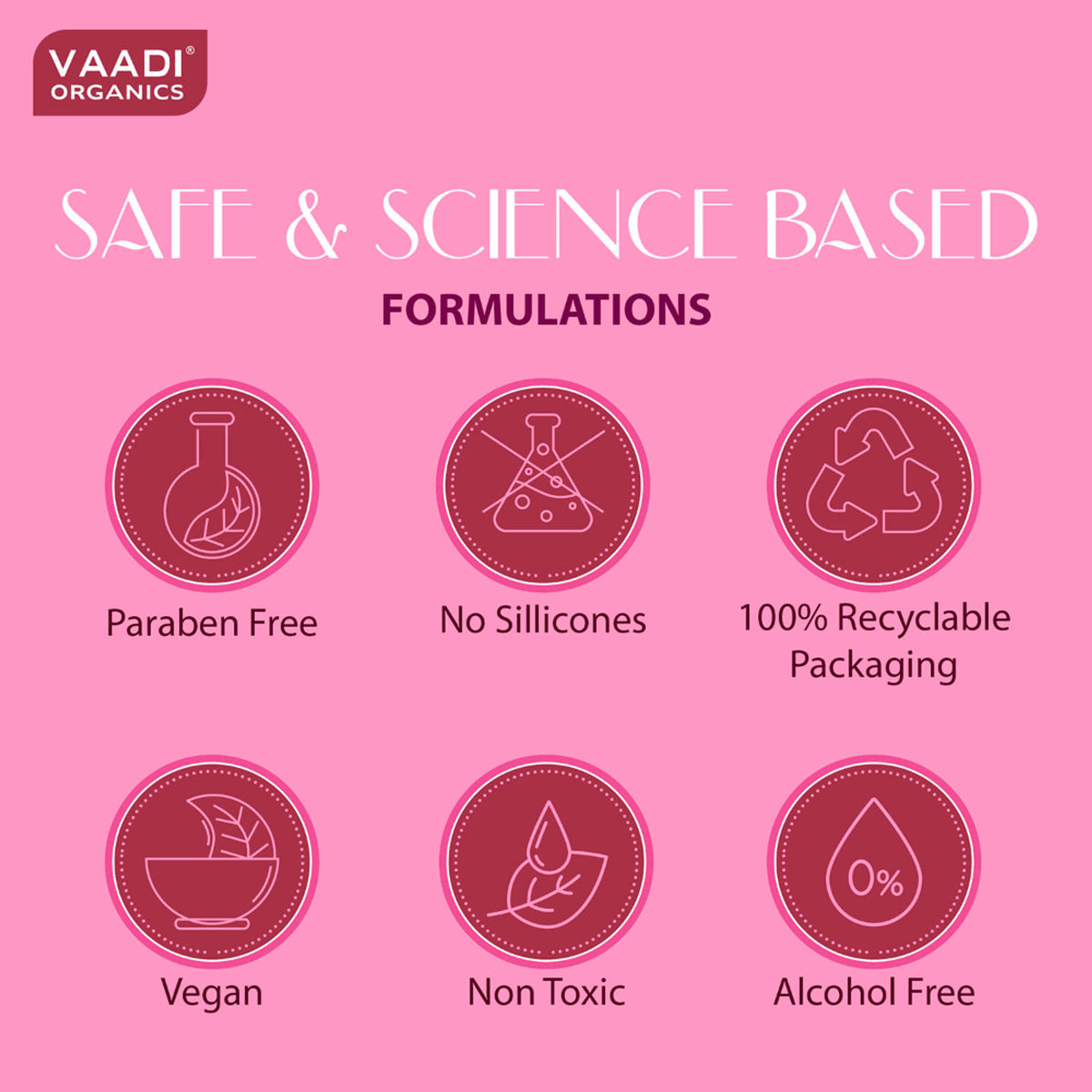 Vaadi Herbals Insta Glow Pink Rose Face Wash With Aloe Vera Extract