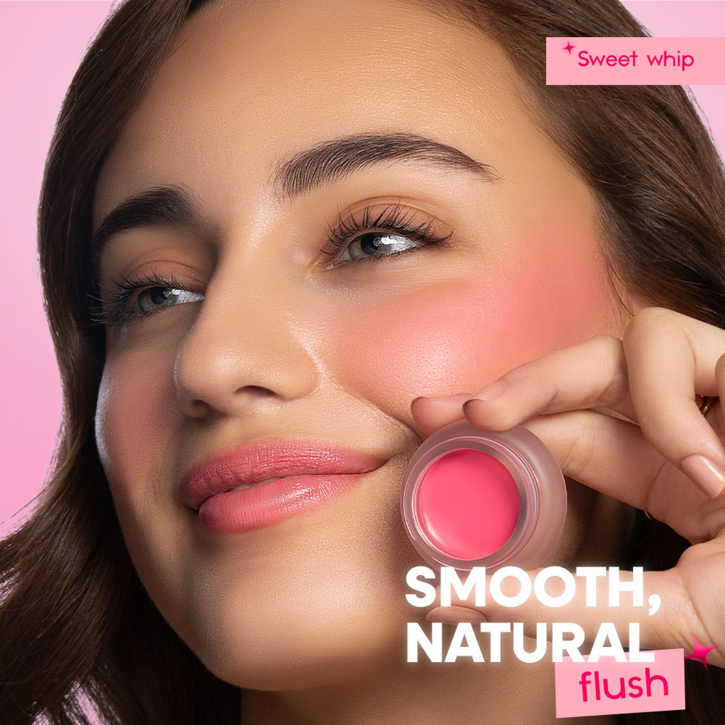 Nykaa Cosmetics Whipped Blurring Multi-use Blush Pot For Lips Cheeks & Eyes - Sweet Whip