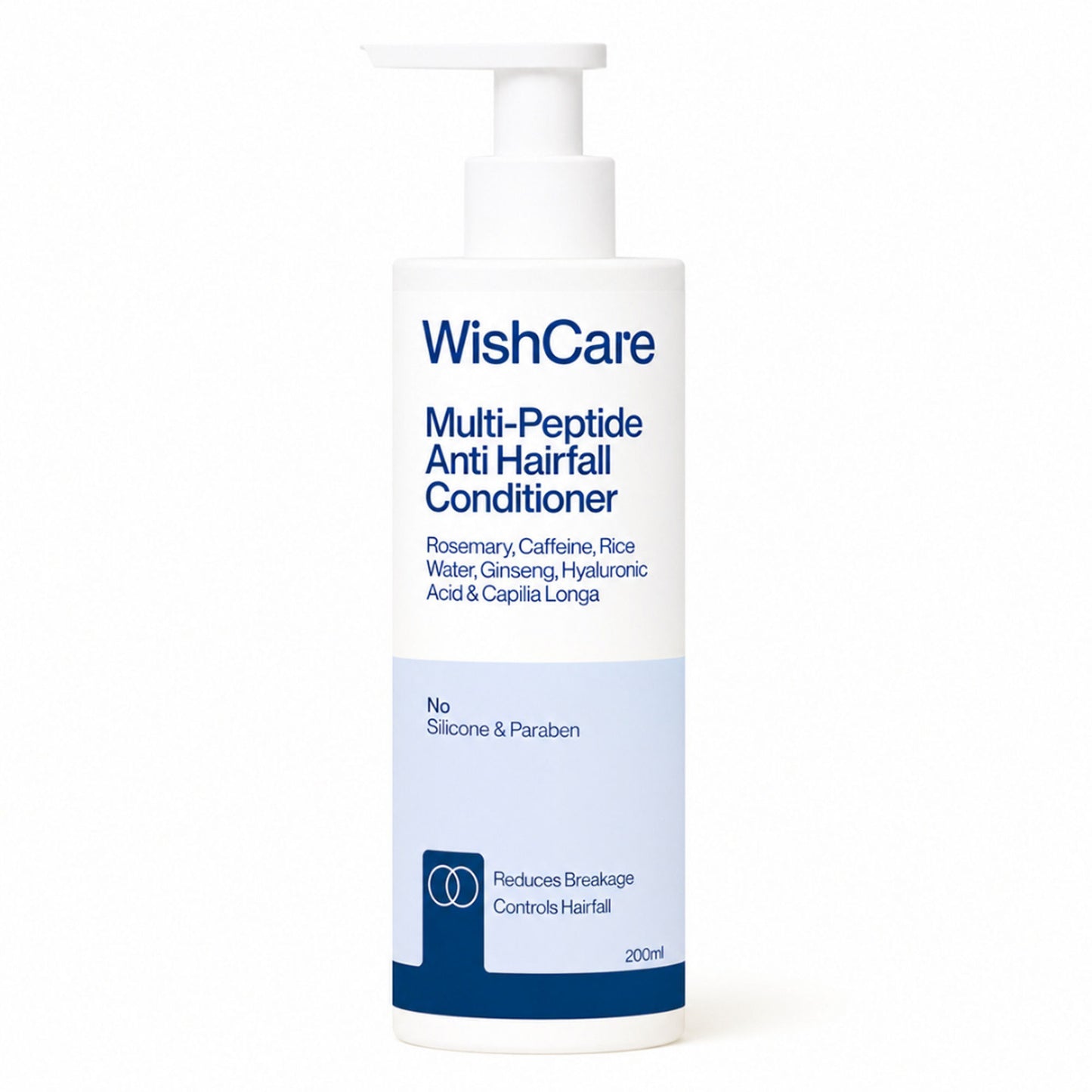 WishCare Multi Peptide Anti Hairfall Conditioner with Rosemary - Controls Hairfall - Adds Shine