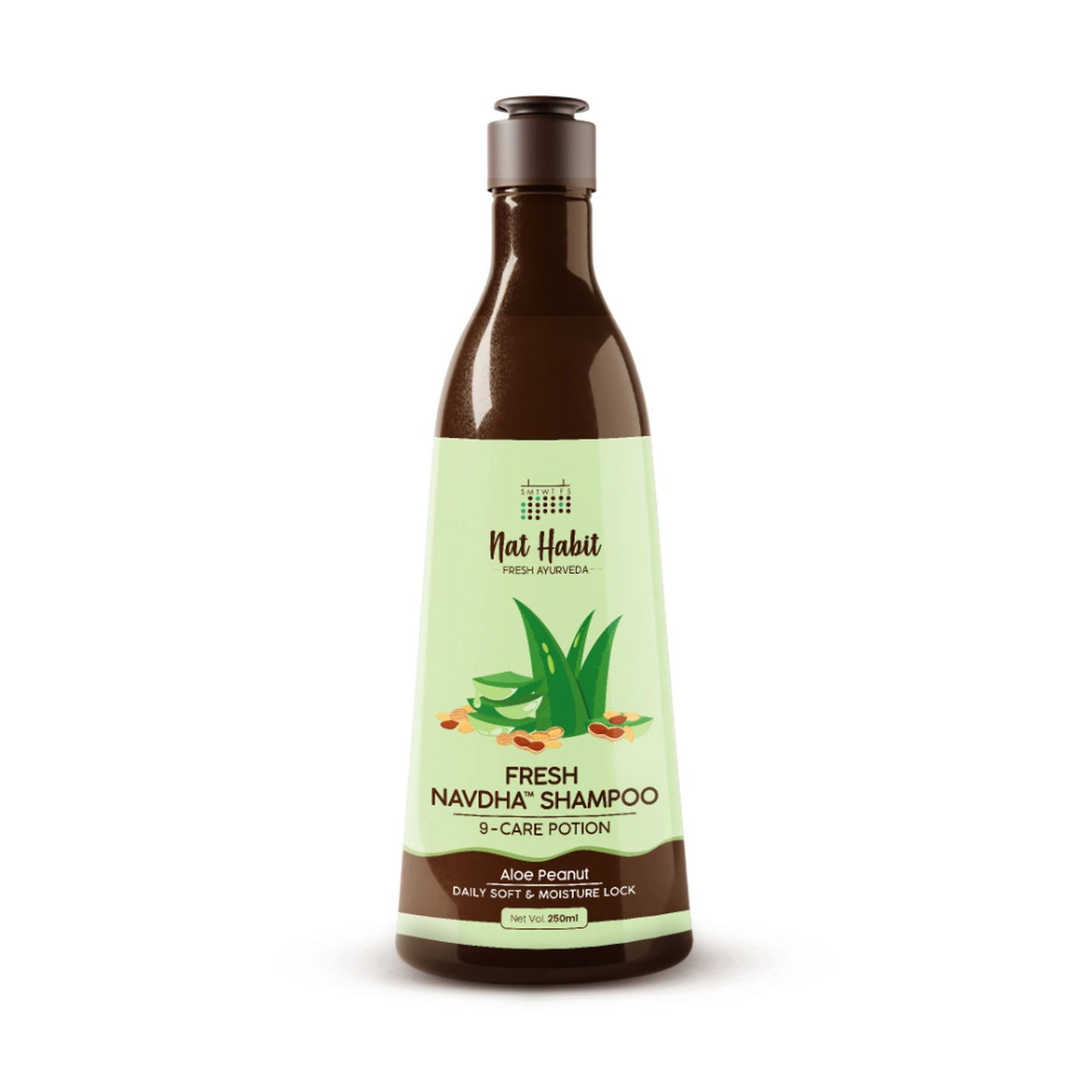 Nat Habit Aloe Peanut Shampoo & Conditioner, Daily Soft & Moisture Lock Ultra Smoothening Combo