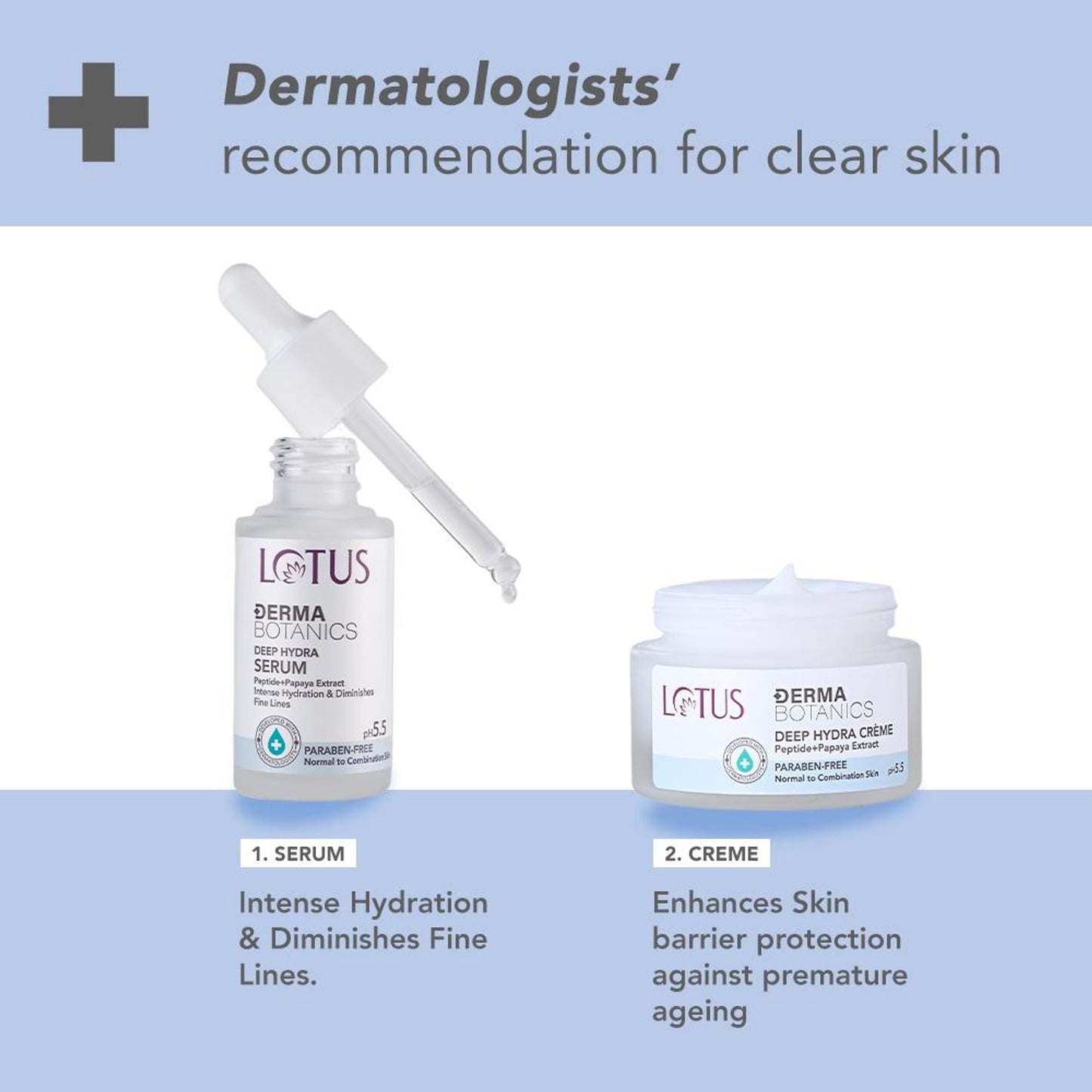 Lotus DermaBotanics Peptide + Papaya Extract Deep Hydra Creme, pH5.5, Normal to Combination Skin additional image 8