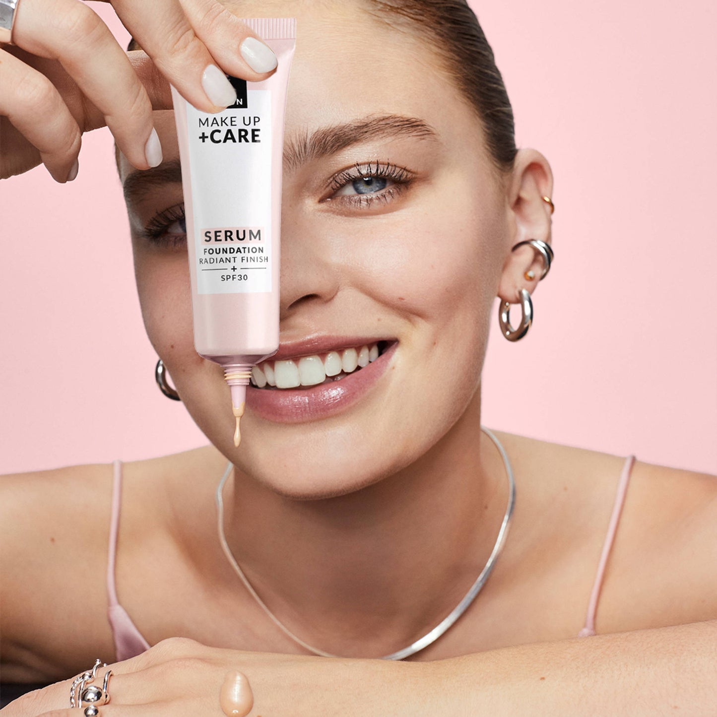 Avon Make Up+ Care Serum Foundation - Porcelain