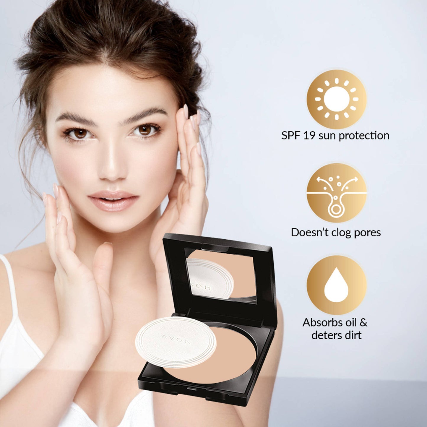 Avon Flawless True Matte Pressed Powder - Natural
