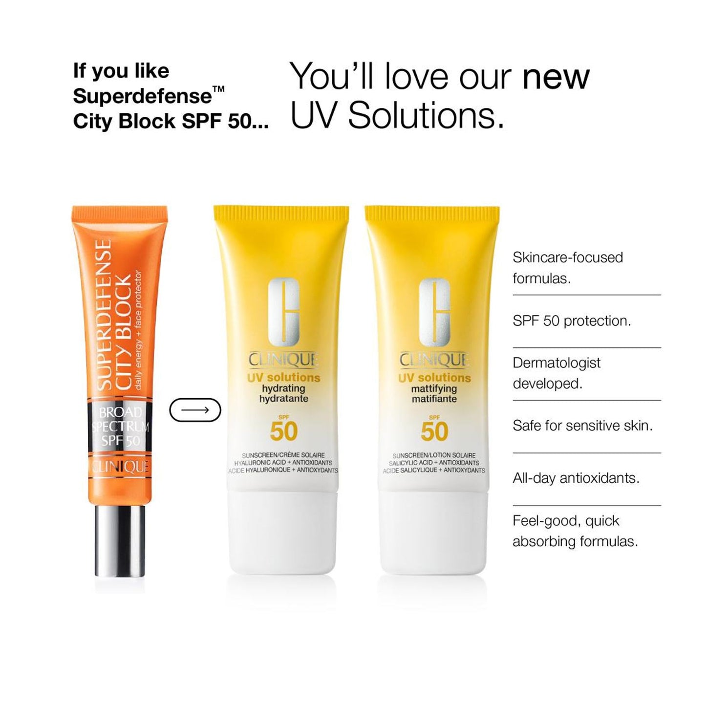 Clinique UV Solutions Hydrating Sunscreen SPF 50