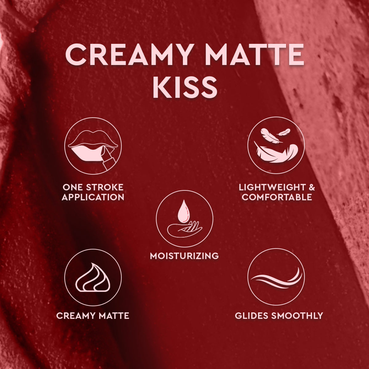 C2P Pro Matte Lip FX Long-Lasting Ultra Creamy Lipstick - Fiery 03