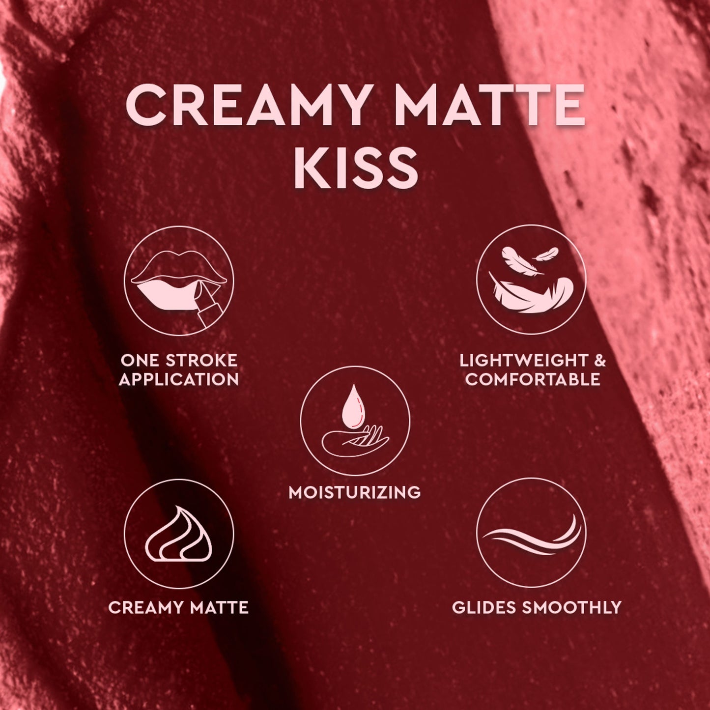 C2P Pro Matte Lip FX Long-Lasting Ultra Creamy Lipstick - Ruby Red 05