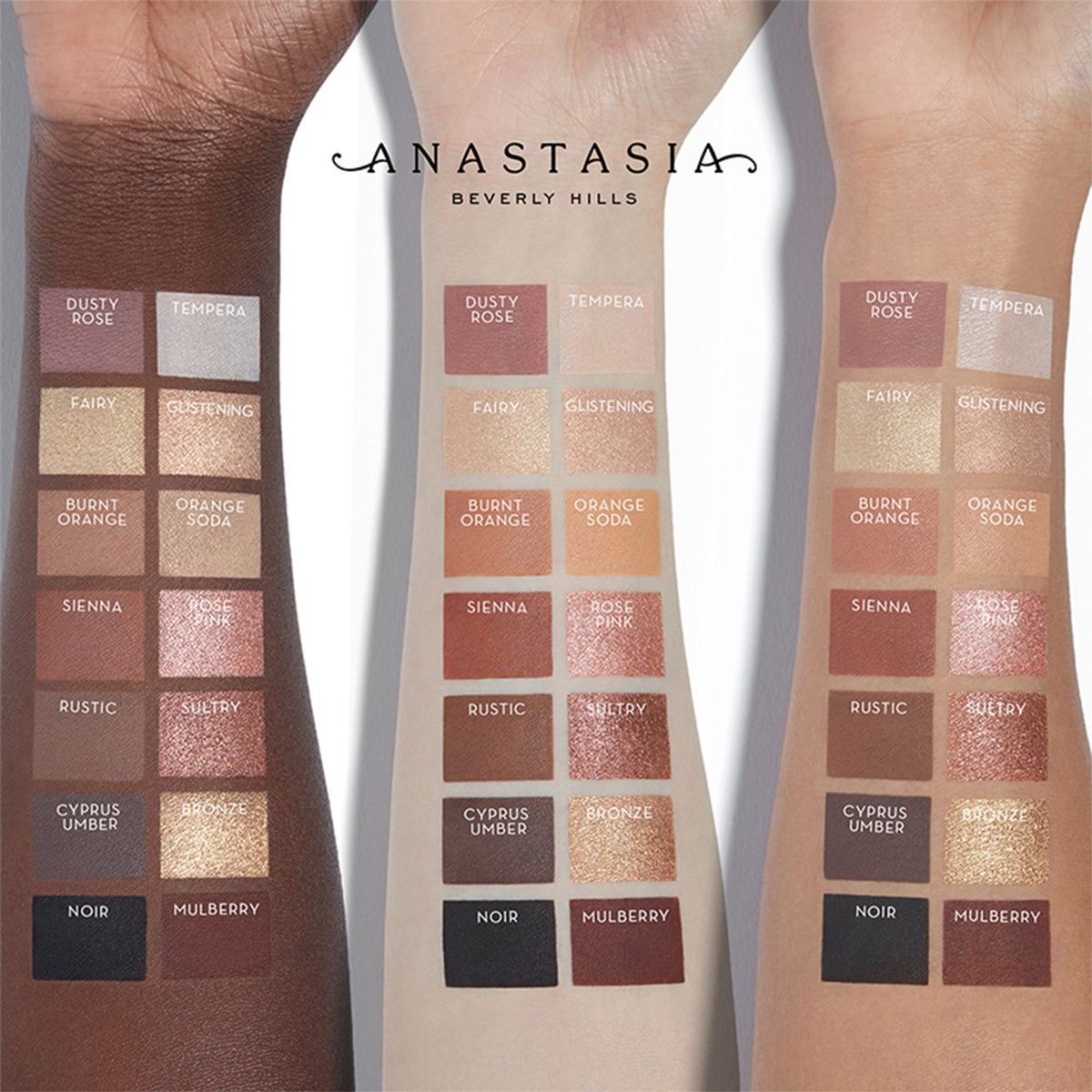 Anastasia Beverly Hills Soft Glam II Mini Eyeshadow Palette with neutral and warm-toned shades in sleek compact.