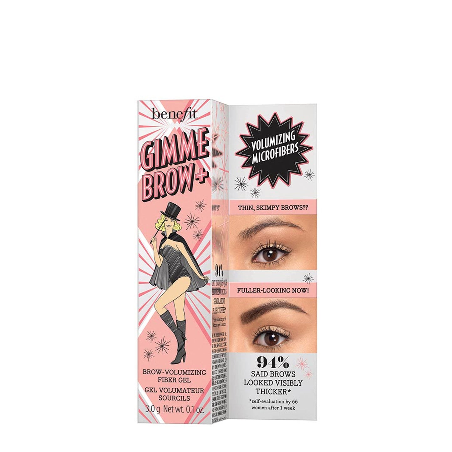 Benefit Cosmetics Gimme Brow+ Brow-Volumizing Fiber Gel - 5 Cool Black-Brown