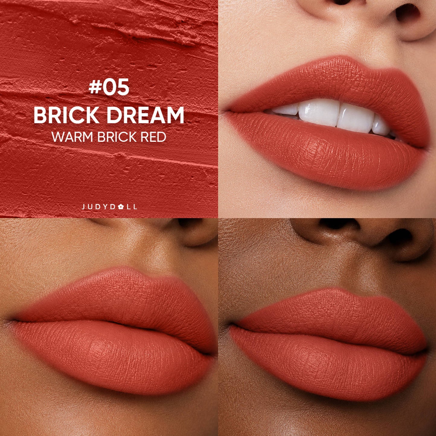 JUDYDOLL Soft Matte Lipstick - 05 Brick Dream