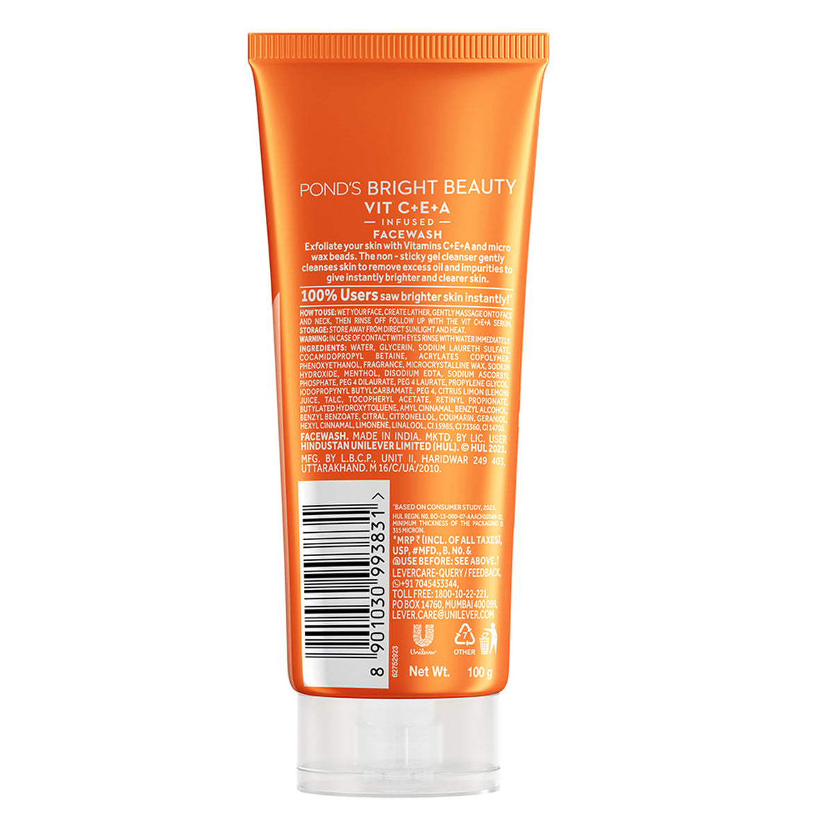 Ponds Bright Beauty Vitamin C+E+A Gel Face Wash