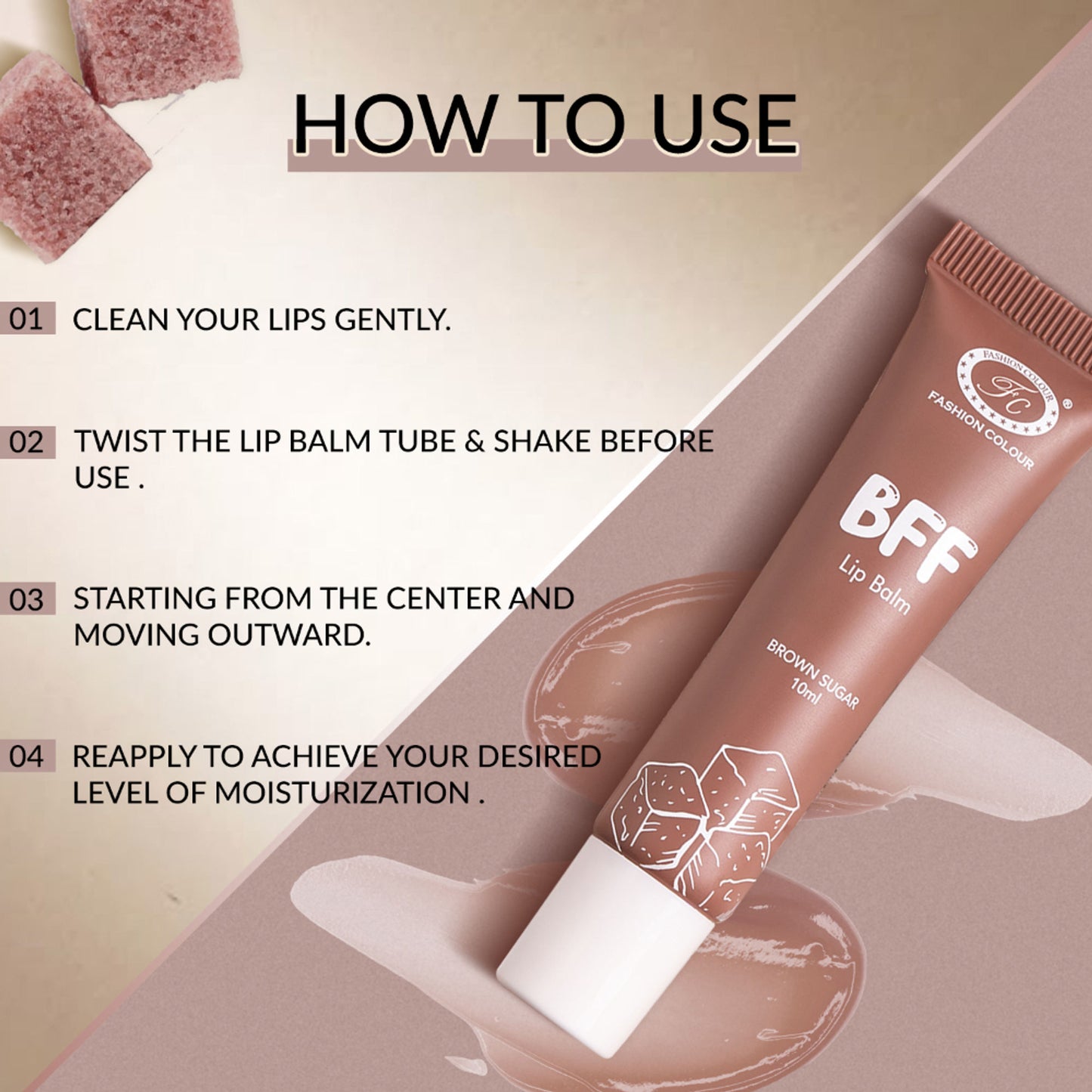 FASHION COLOUR BFF Lip Balm - Brown Sugar