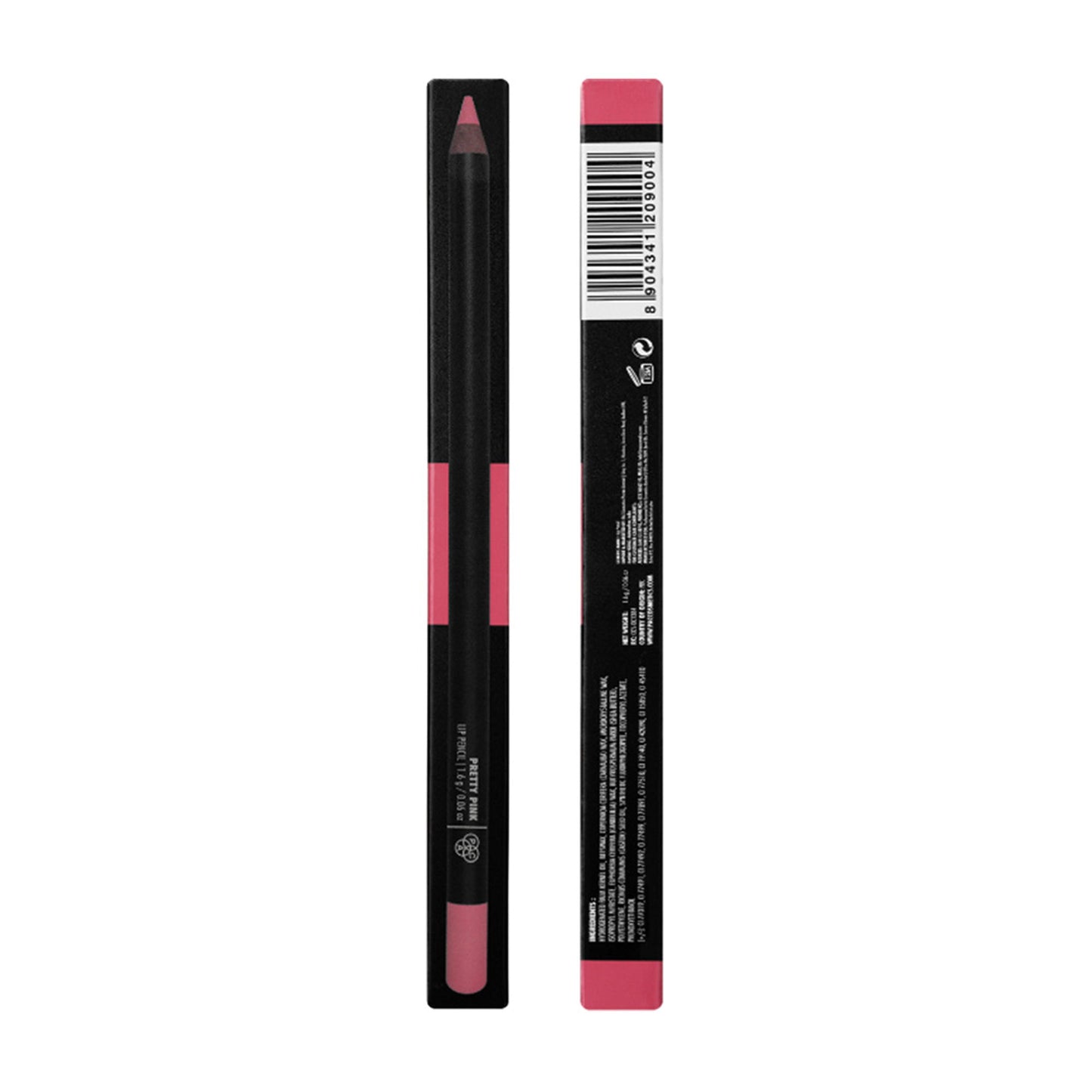 PAC Lip Pencil - Creamy Non Drying Longwear Formula, Intense Pigment, Matte Finish - Pretty Pink