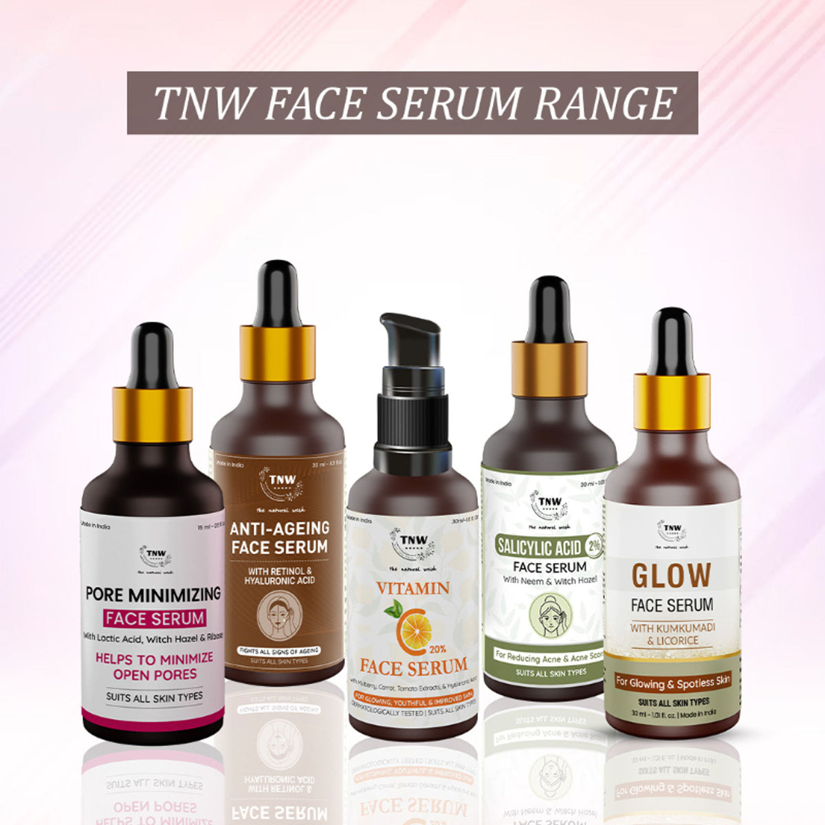 TNW The Natural Wash 20% Vitamin C Face Serum with Mulberry Extract for Glowing & Radiant Skin