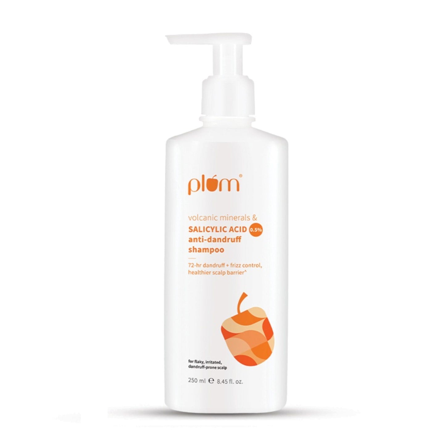 Plum Anti-Dandruff Shampoo with Volcanic Minerals 0.5% Salicylic Acid, 72hr Dandruff & Frizz Control