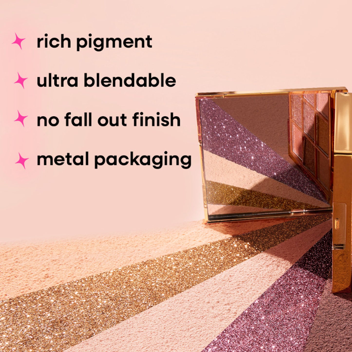 Nykaa 9 in 1 Highly Blendable Multi Texture Eyeshadow Palette - Eye Go Bare
