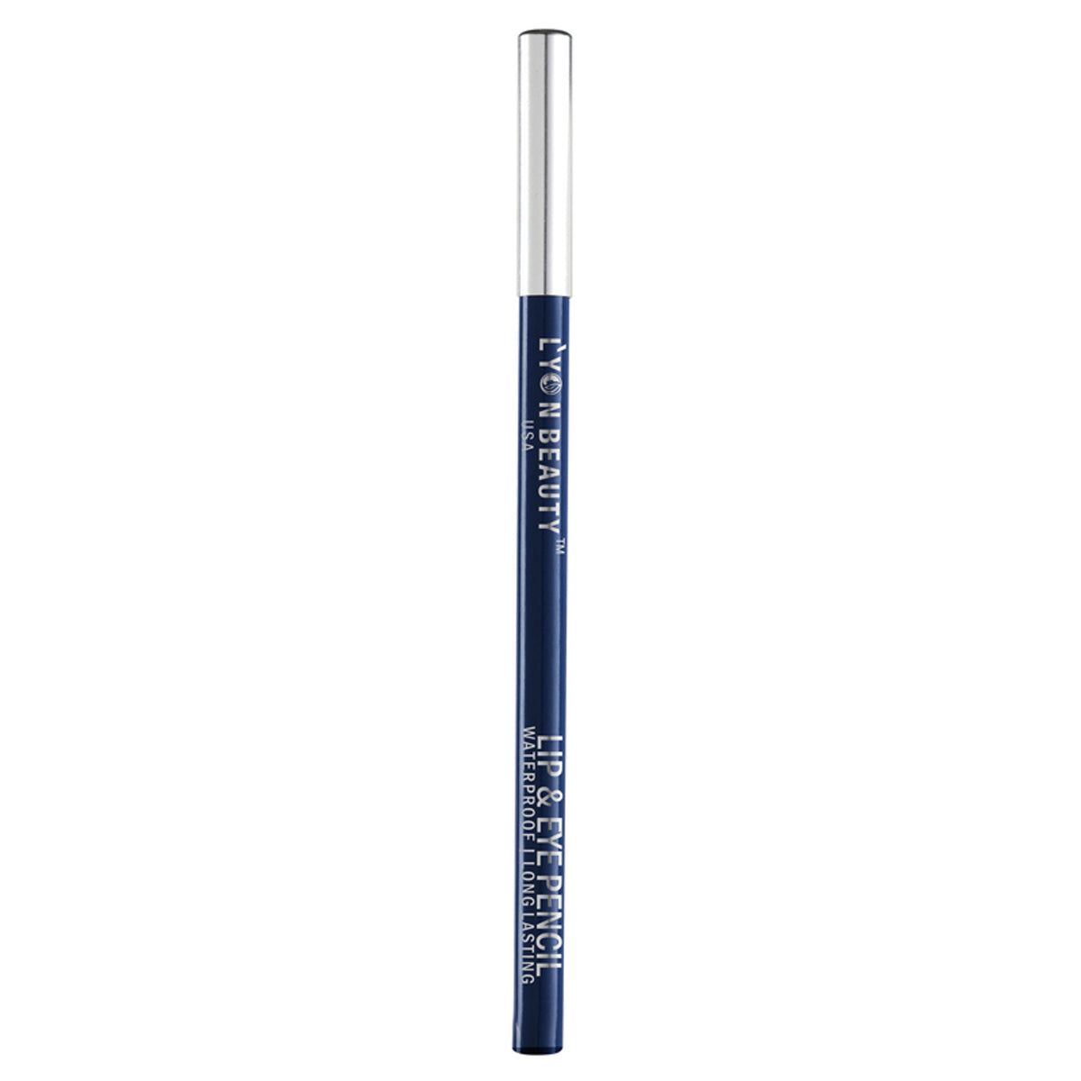 Lyon Beauty Lip & Eye Pencil in Cobalt 29 showing the pencil with sharpened tip and vibrant blue color tip on a white background
