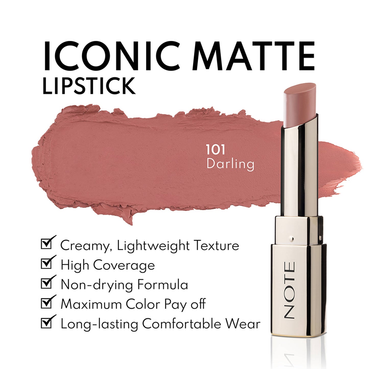 Note Cosmetique Iconic Matte Lipstick - 101