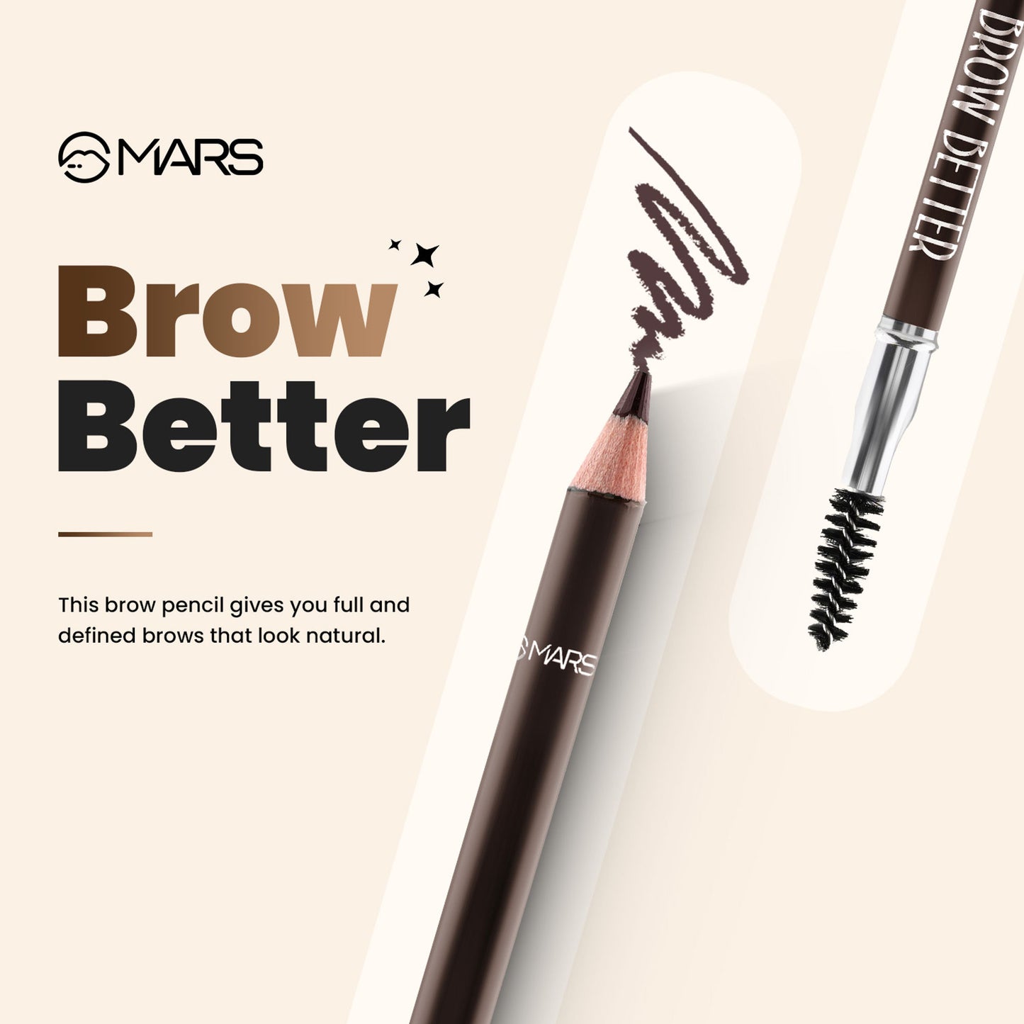 MARS Brow Better Eyebrow Pencil - Dark Brown