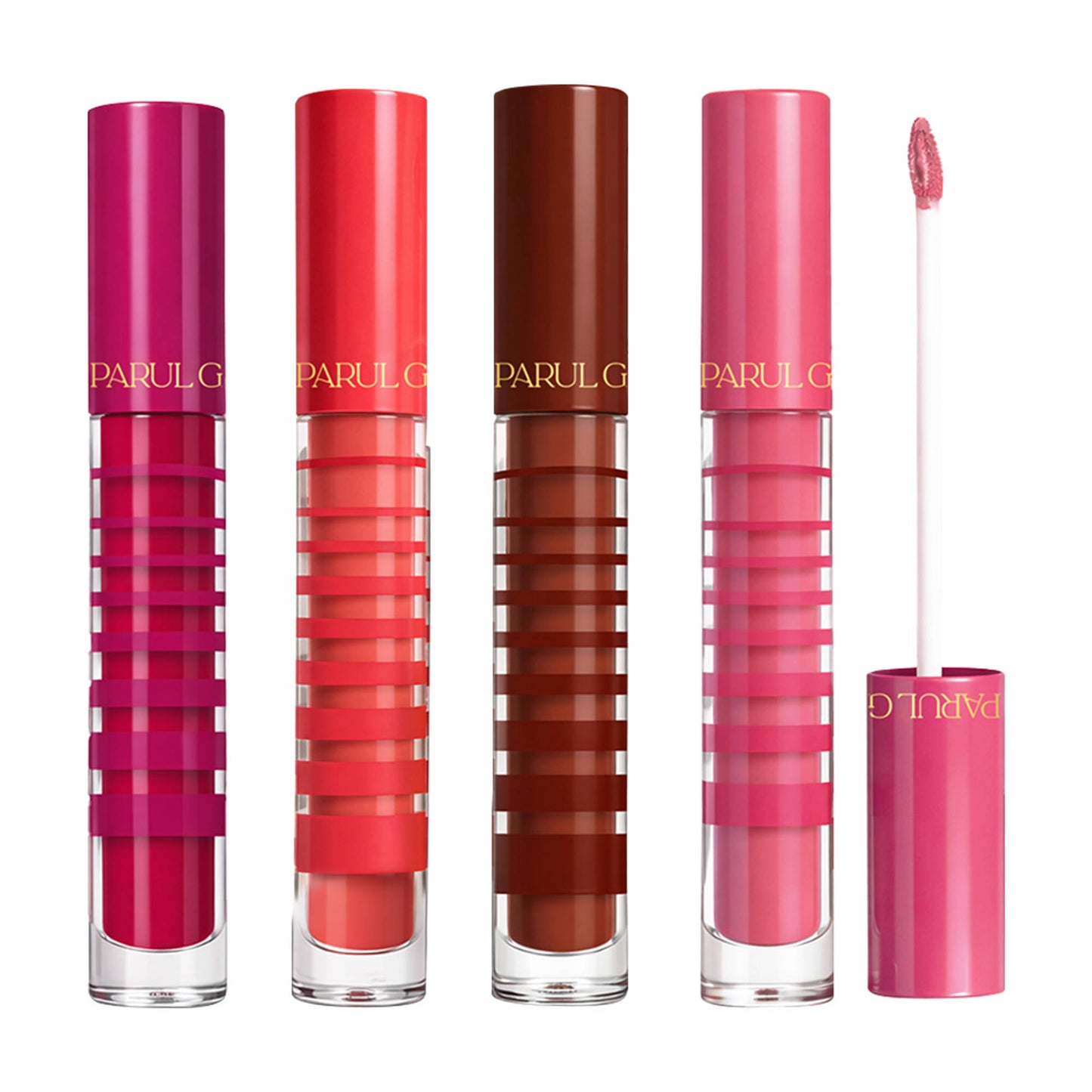 Parul Garg Beauty High Shine Nourishing Tinted Lip Gloss with SPF 20 - Pack of 4