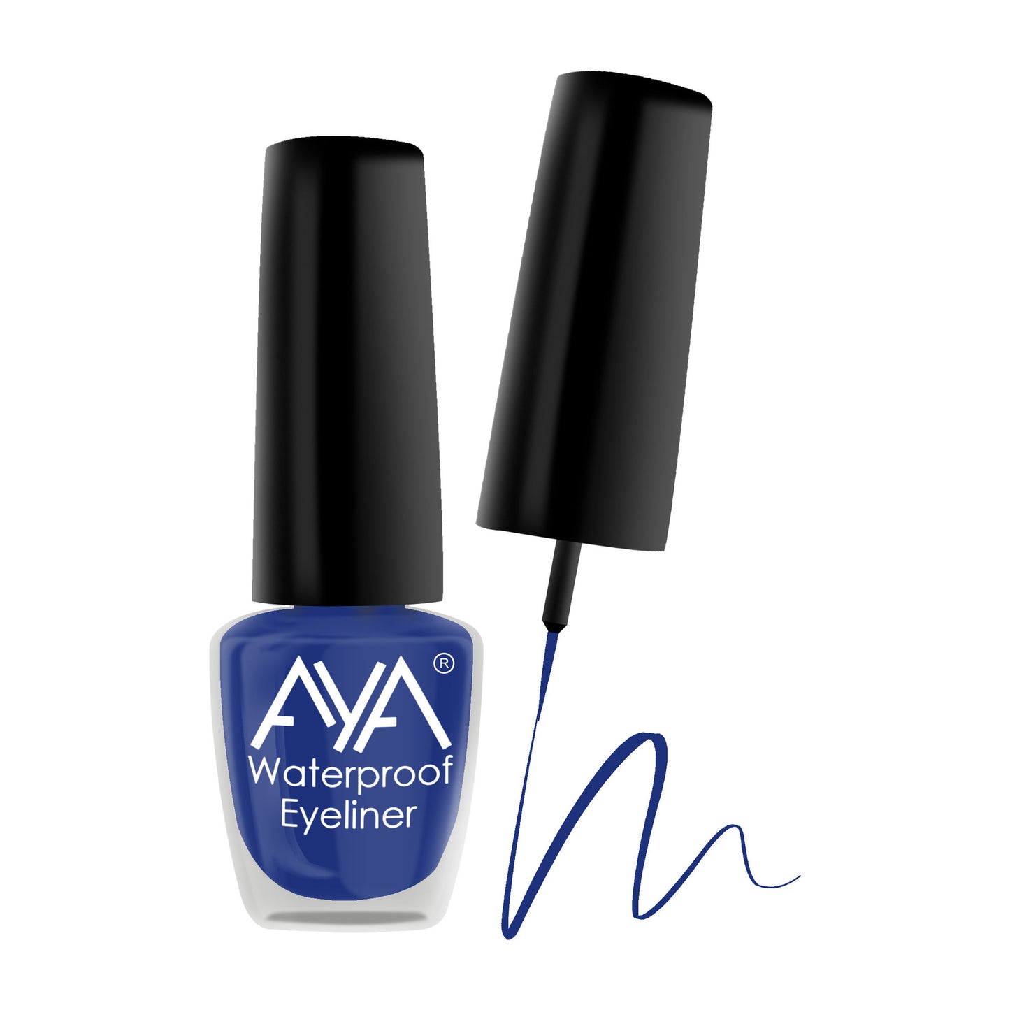 AYA 24 Hrs Long Lasting & Waterproof Eyeliner - Metallic Blue