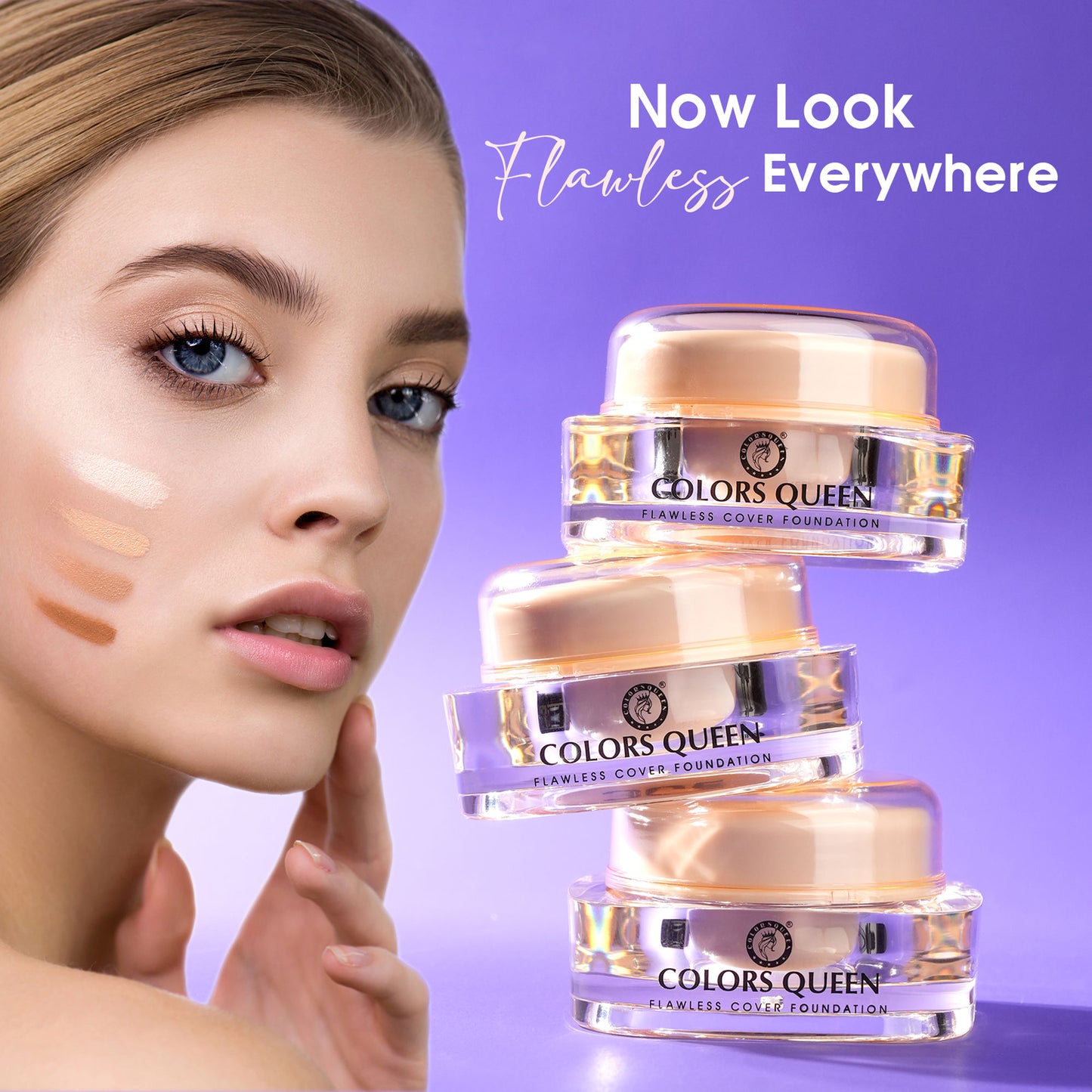 Colors Queen Flawless Cover Foundation - Sand