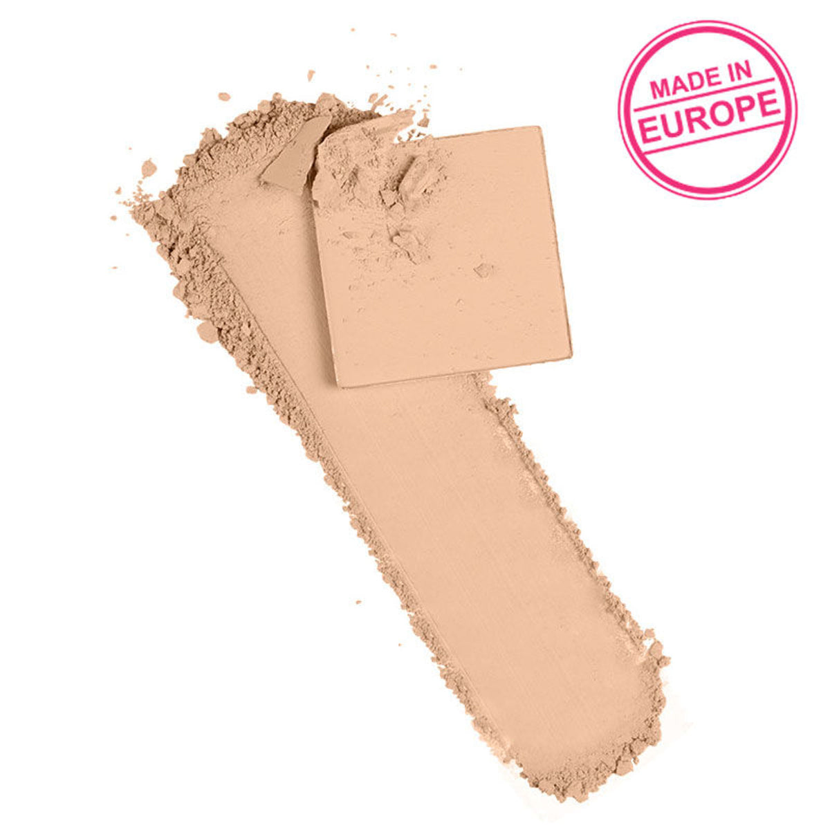 Nykaa Cosmetics SKINgenius Hydrating Matte Powder Compact in Rose Beige 02, showing the compact with open lid and pressed powder.