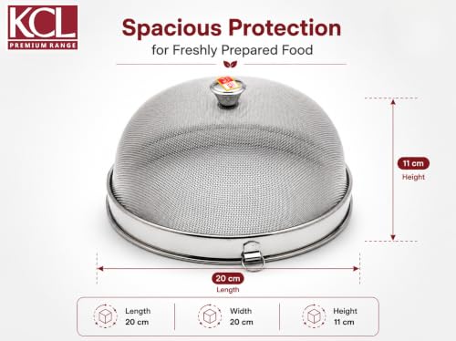 KCL Multipurpose Food Grade Stainless Steel Mesh Dome Food Cover 8 inch