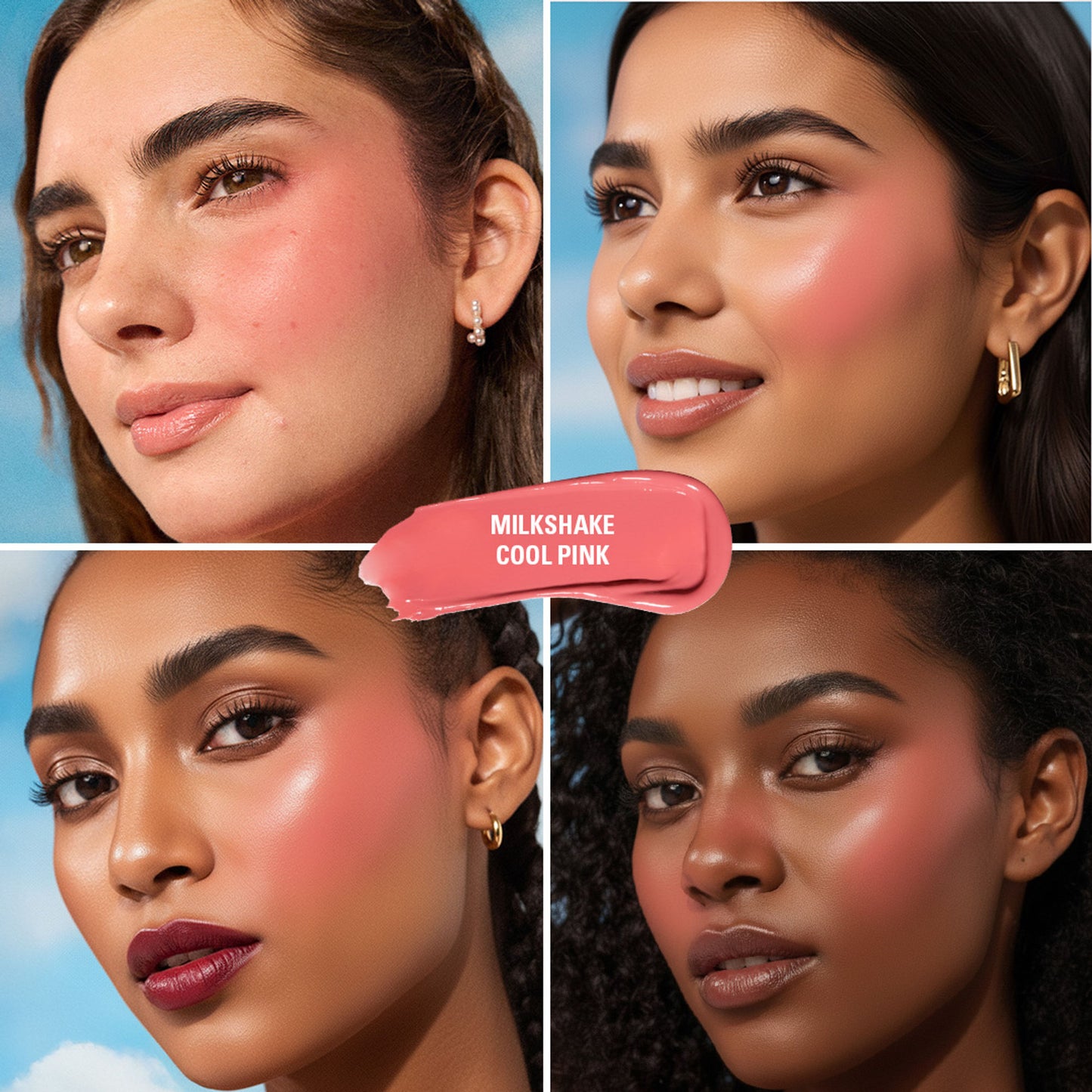 Makeup Revolution Superdewy Liquid Blush Burst - Strawberry Milkshake Cool Pink