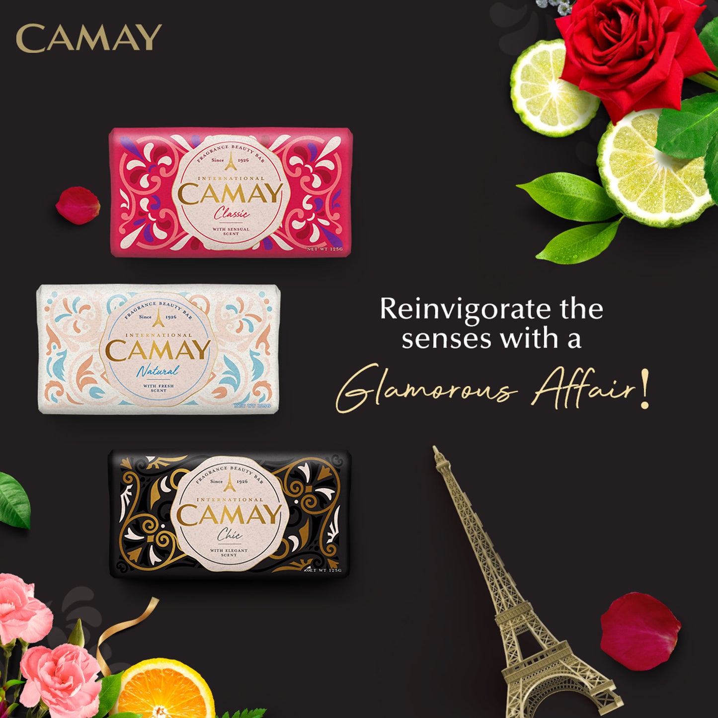 Camay Chic International Beauty Soap With French Fragrance