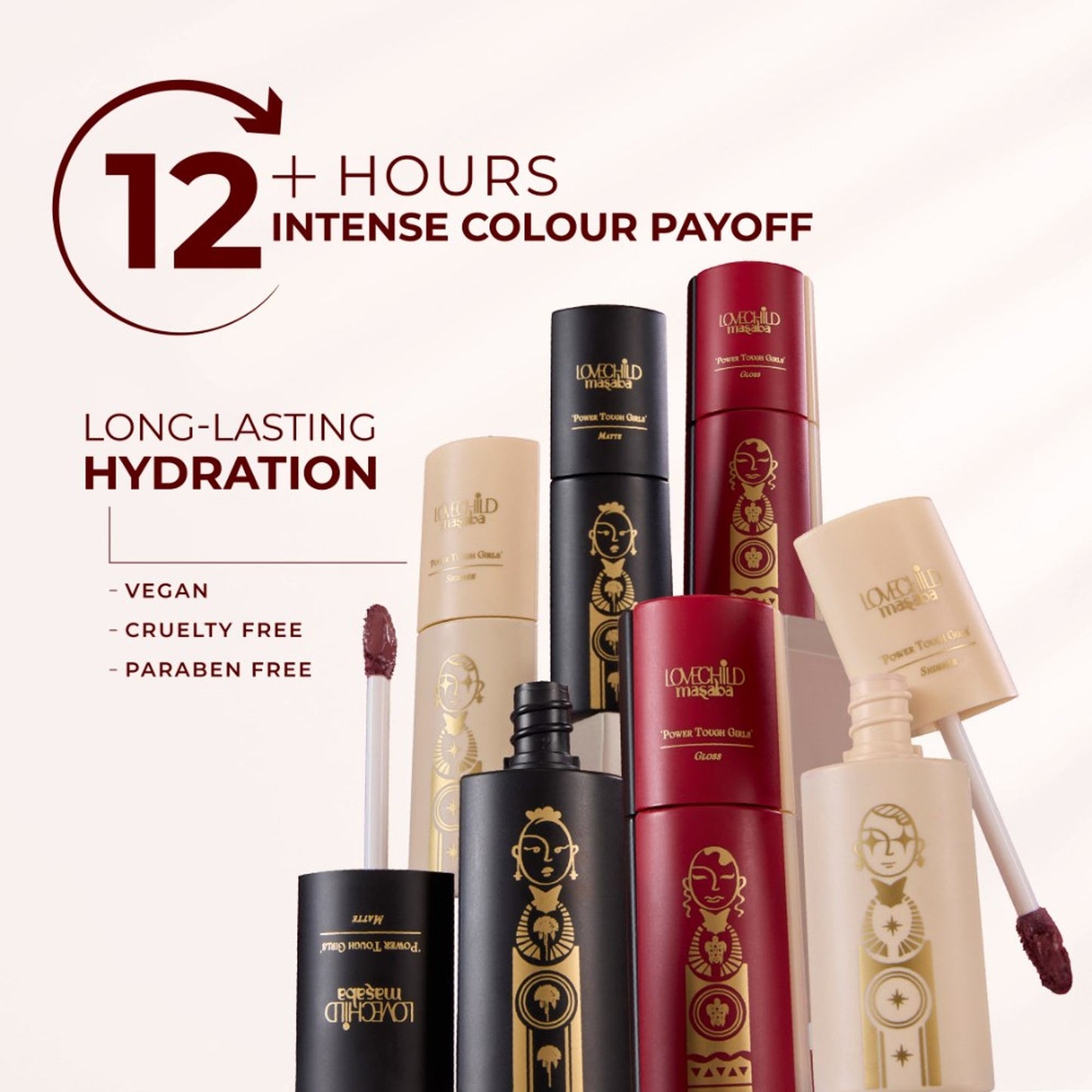 LoveChild Masaba Power Tough Girls 3-In-1 Lip Gloss - Go For It