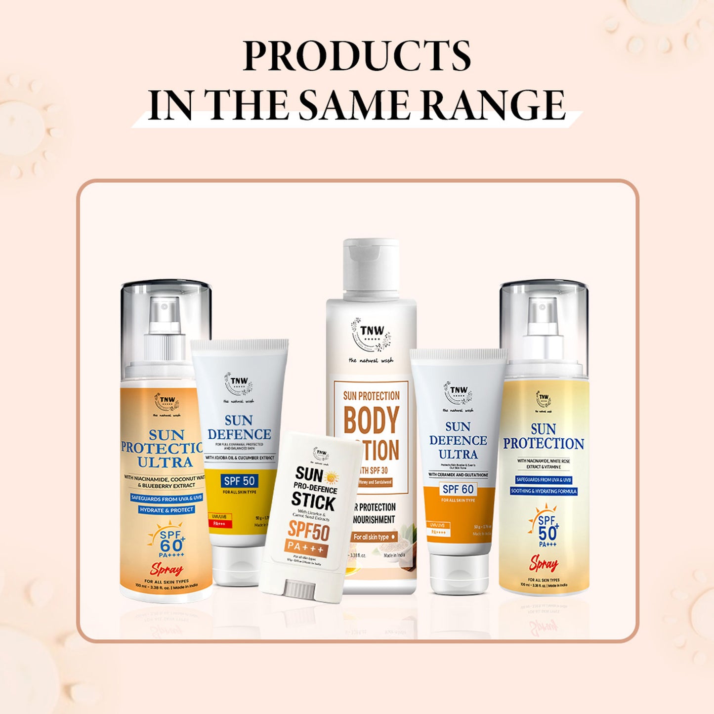 TNW The Natural Wash Sun Defence Sunscreen SPF 60 UVA UVB PA++++ Sunblock Suncream