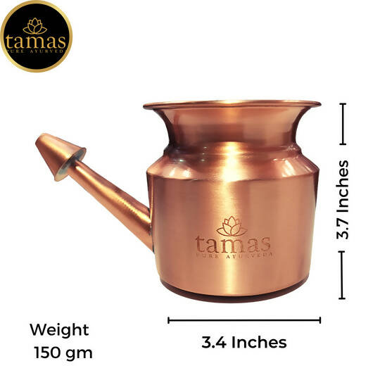 Tamas Copper Jal Neti Pot - Indyancart