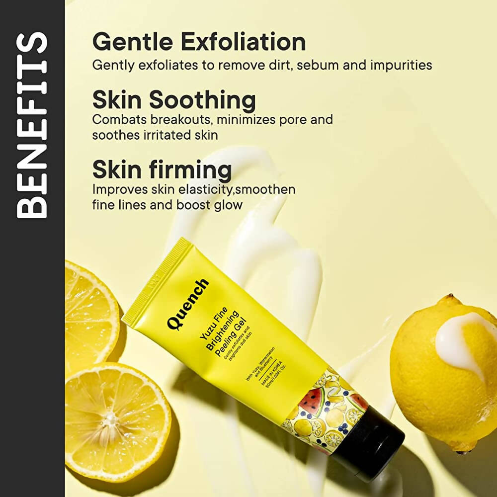 Quench Botanics Yuzu Fine Brightening Peeling Gel - Indyancart
