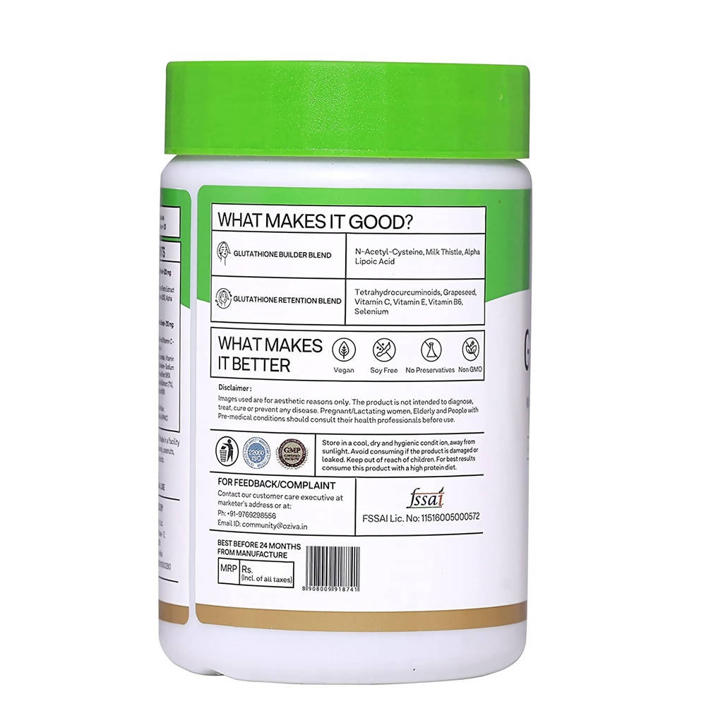 OZiva Glutathione Builder Capsules - Indyancart