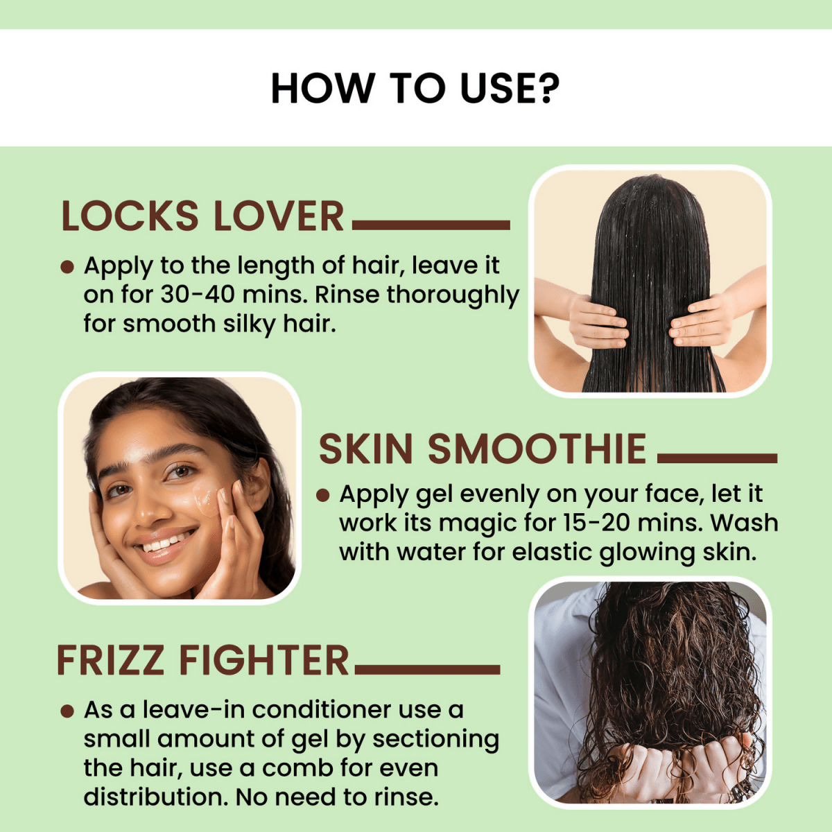 Alps Goodness Flaxseed Gel for hair and skin, in a clear jar with green lid, showing fresh flaxseeds and gel inside.