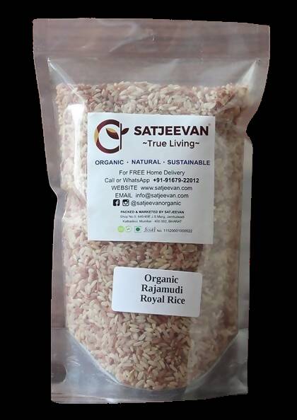 Satjeevan Organic Hand-Pounded Rajamudi Rice - Indyancart